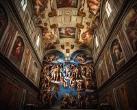 Resa genom Vatikanmuseerna, Sixtinska kapellet och basilikan