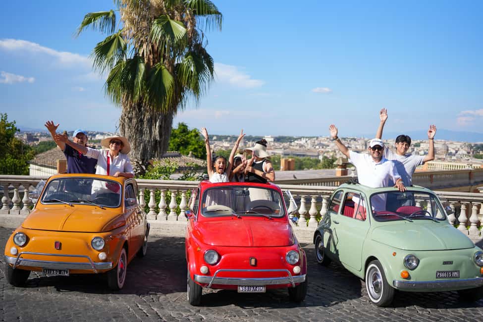 La Dolce Vita: Cruising Rome in a Classic Fiat 500 - Gianicolo Hill: Rome from above without the full hike