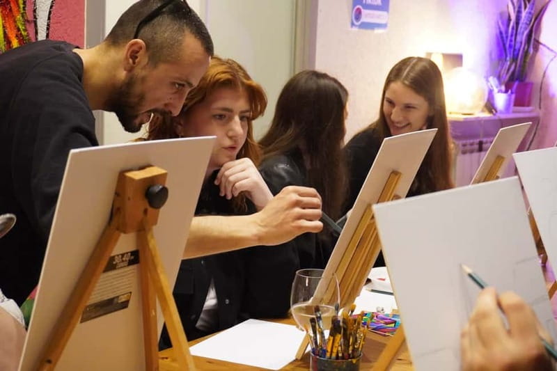 Rome: Afternoon Paint and Sip Experience in Piazza Navona - The Art Class: Fun Art, Step-by-Step Guidance, and No Pressure