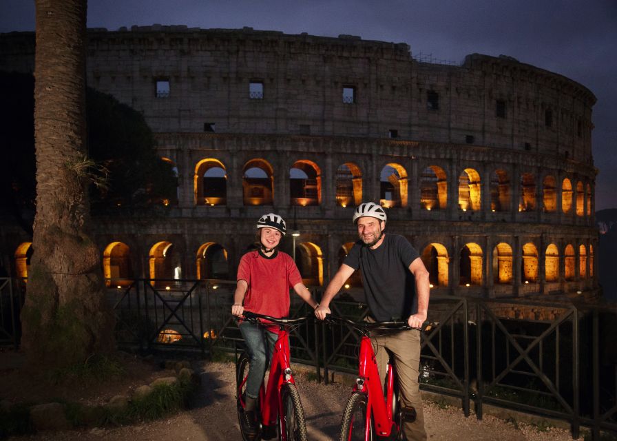 Rome: Cannondale E-Bike Evening Tour with Optional Dinner - Piazza Venezia and the Imperial Forums back toward the Colosseum area