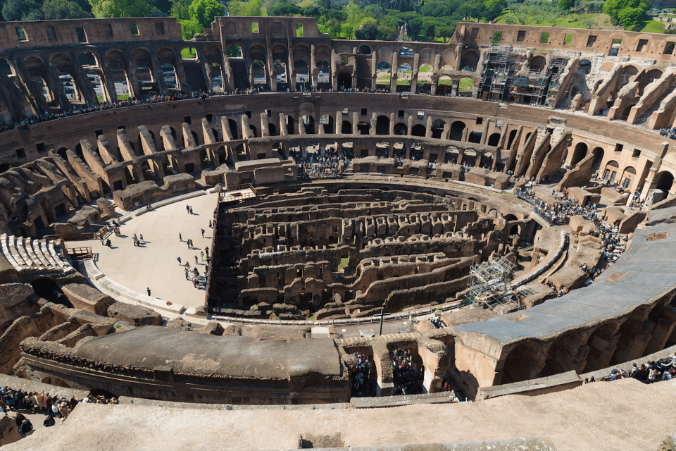 Rome: Colosseum Underground and Arena Floor Tour - Underground chambers: the working spaces under the stands