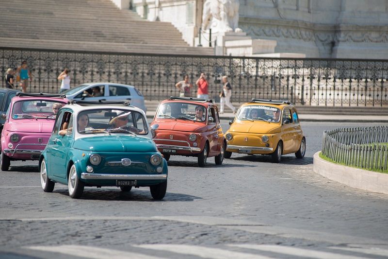 Rome Driving Tour By Vintage Fiat 500 - Trastevere streets and Roman Forum views: why the Fiat matters