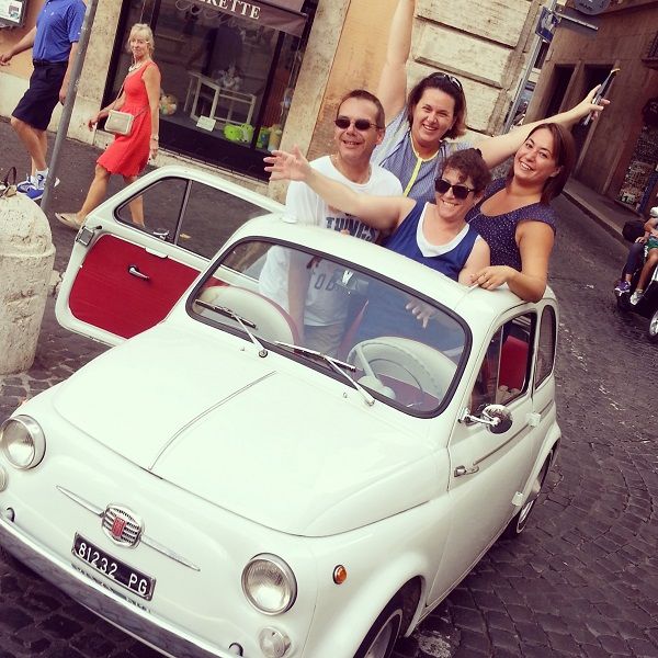 Rome Driving Tour By Vintage Fiat 500 - The Vintage Fiat 500: small car, real driving, open-air fun
