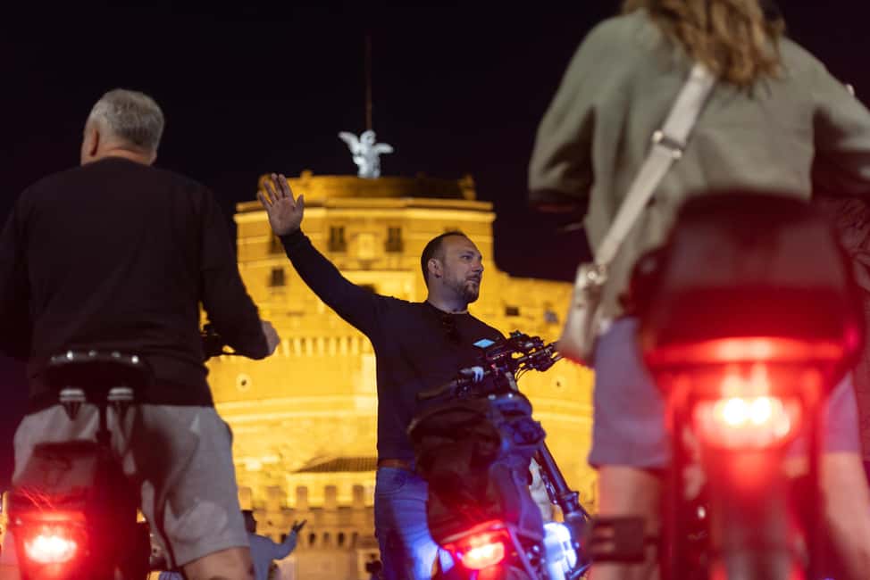 Rome: E-Bike Night Tour with Food and Wine Tasting - Trevi Fountain and the coin tradition: a small ritual with a big payoff