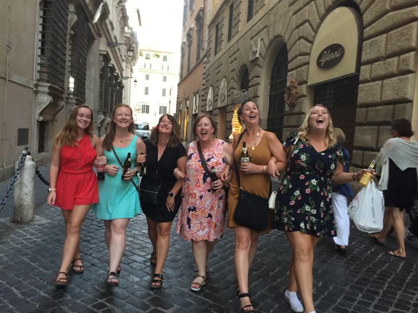 Rome: Evening Golf Cart Tour with Aperitivo - The Aperitivo Part: Prosecco, Beer, and Wine With Local Snacks