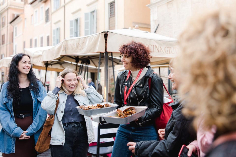 Rome: Food Tour of the Historic Center with Rooftop Spritz - Centro Storico street food: codfish, wine, and the feel of local rhythm