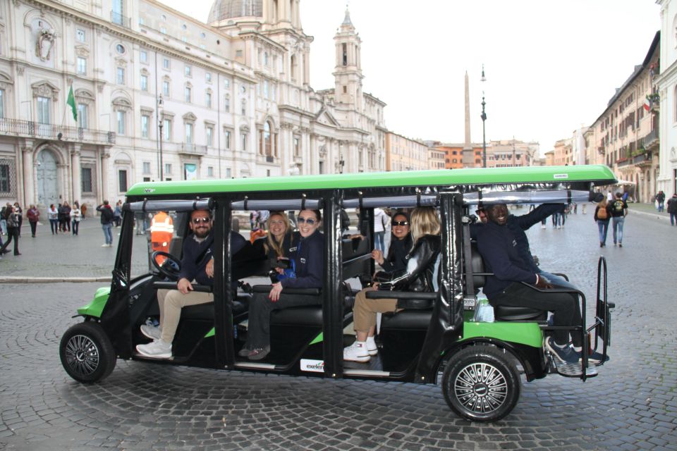 Rome: Golf Cart Tour with Artisanal Gelato Tasting - Key highlights you’ll feel right away