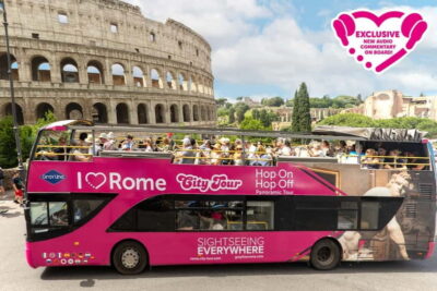 Rome: Hop-on Hop-off Sightseeing Bus Tour with Audioguide - The Pink Open-Top Ride: Detachable Roof, Real Views