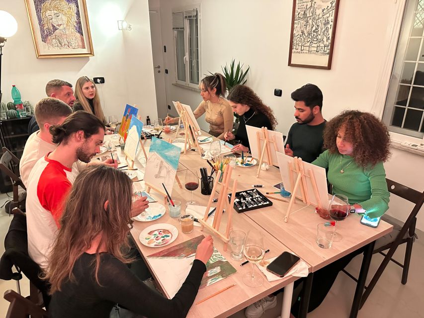 Rome: Small-Group Art Class with Wine - Where the wine-and-paint evening happens: a 17th-century palazzo studio