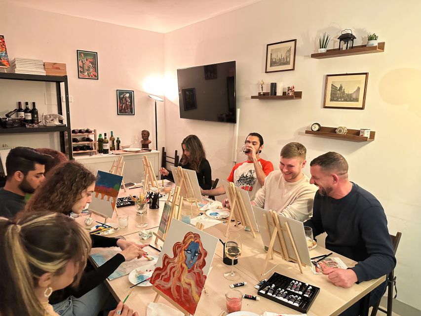 Rome: Small-Group Art Class with Wine - The flow of the class: mini lesson, guided painting, and a souvenir you keep