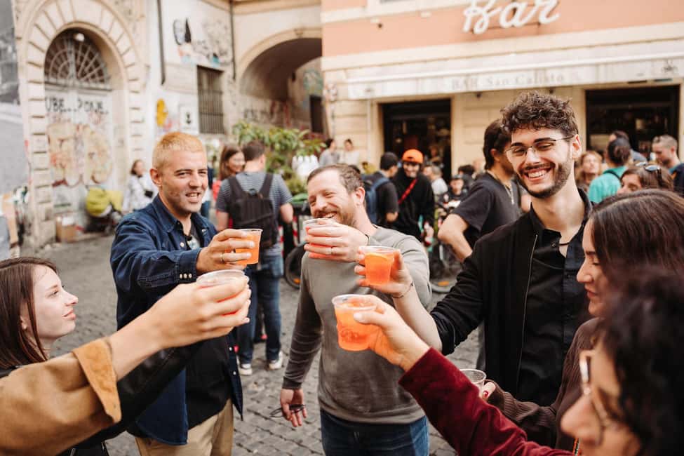 Rome: Trastevere Food, Wine & Spritz Evening Tour - Meeting at Piazza di San Cosimato: Get Oriented Fast