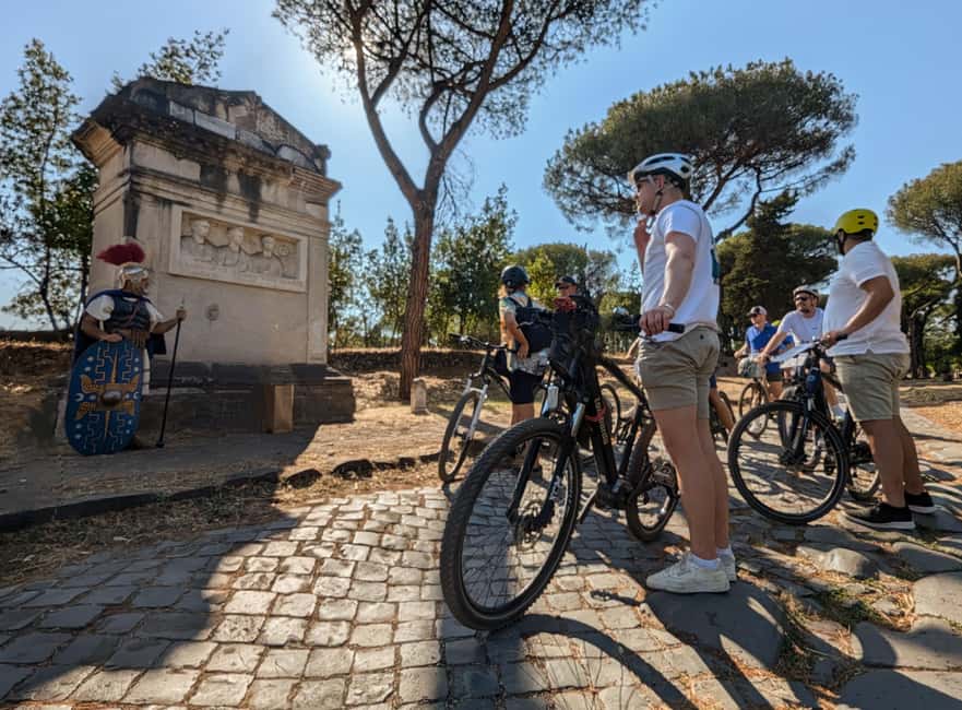 Rome:Appian Way E-bike Tour, Catacombs, Aqueducts & Transfer - The e-bike setup, helmets, and why the guide matters