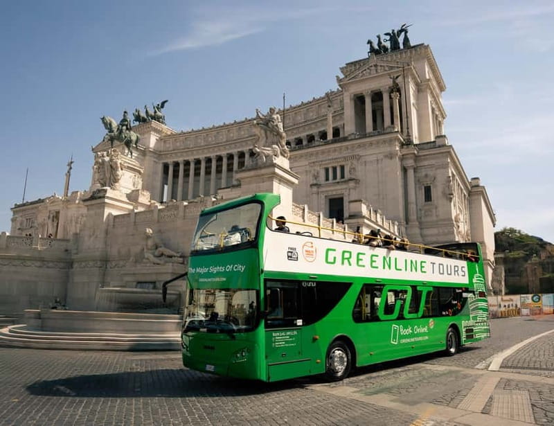 Rome:Hop-On Hop-Off Panoramic Open Bus Ticket 3 Circuits x 1 - Audio Guide Tips That Make a Difference