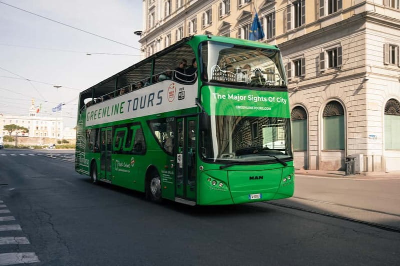 Rome:Hop-On Hop-Off Panoramic Open Bus Ticket 3 Circuits x 1 - What’s Not Included (So You Don’t Get Surprise-Booked)